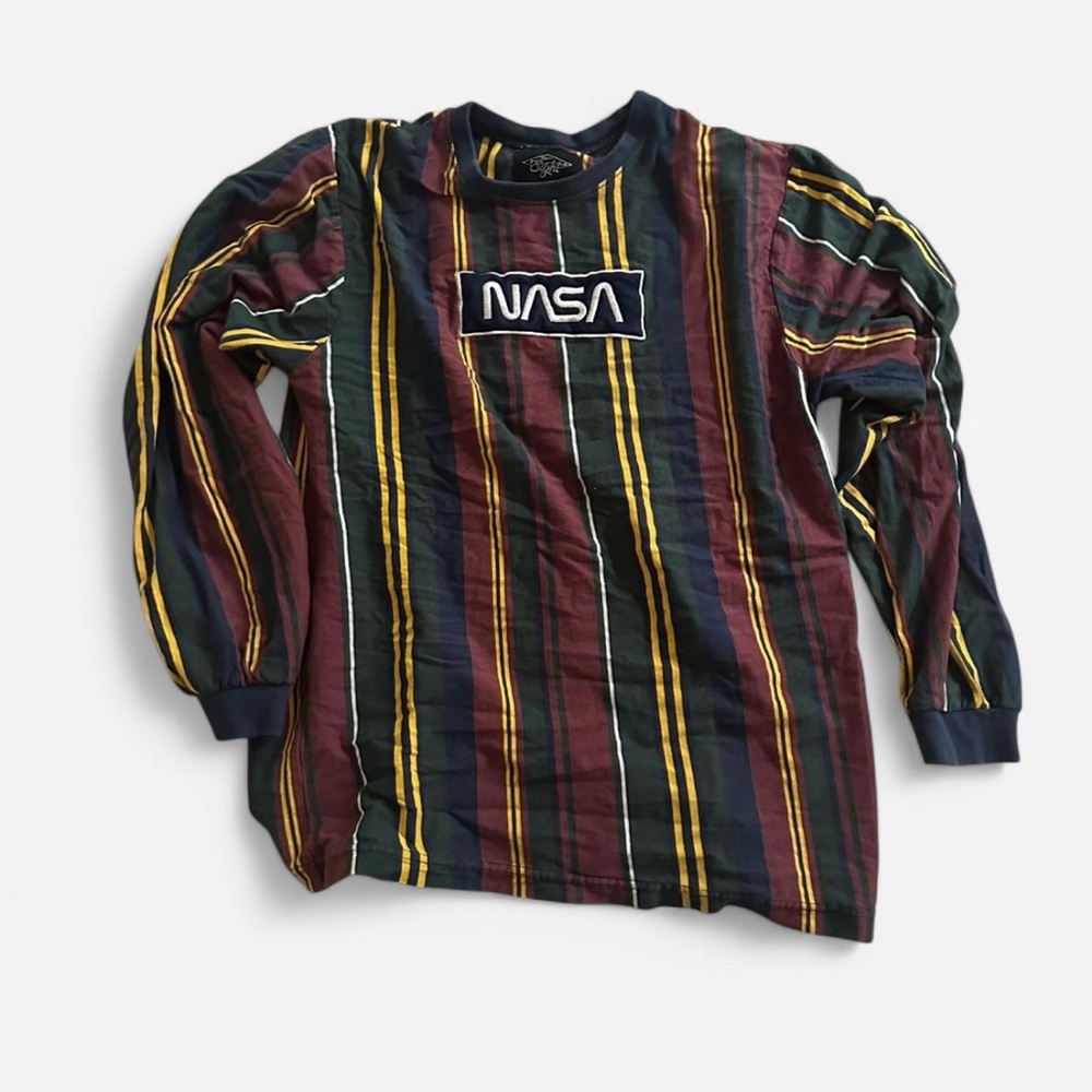 Striped NASA Long Sleeve Shirt